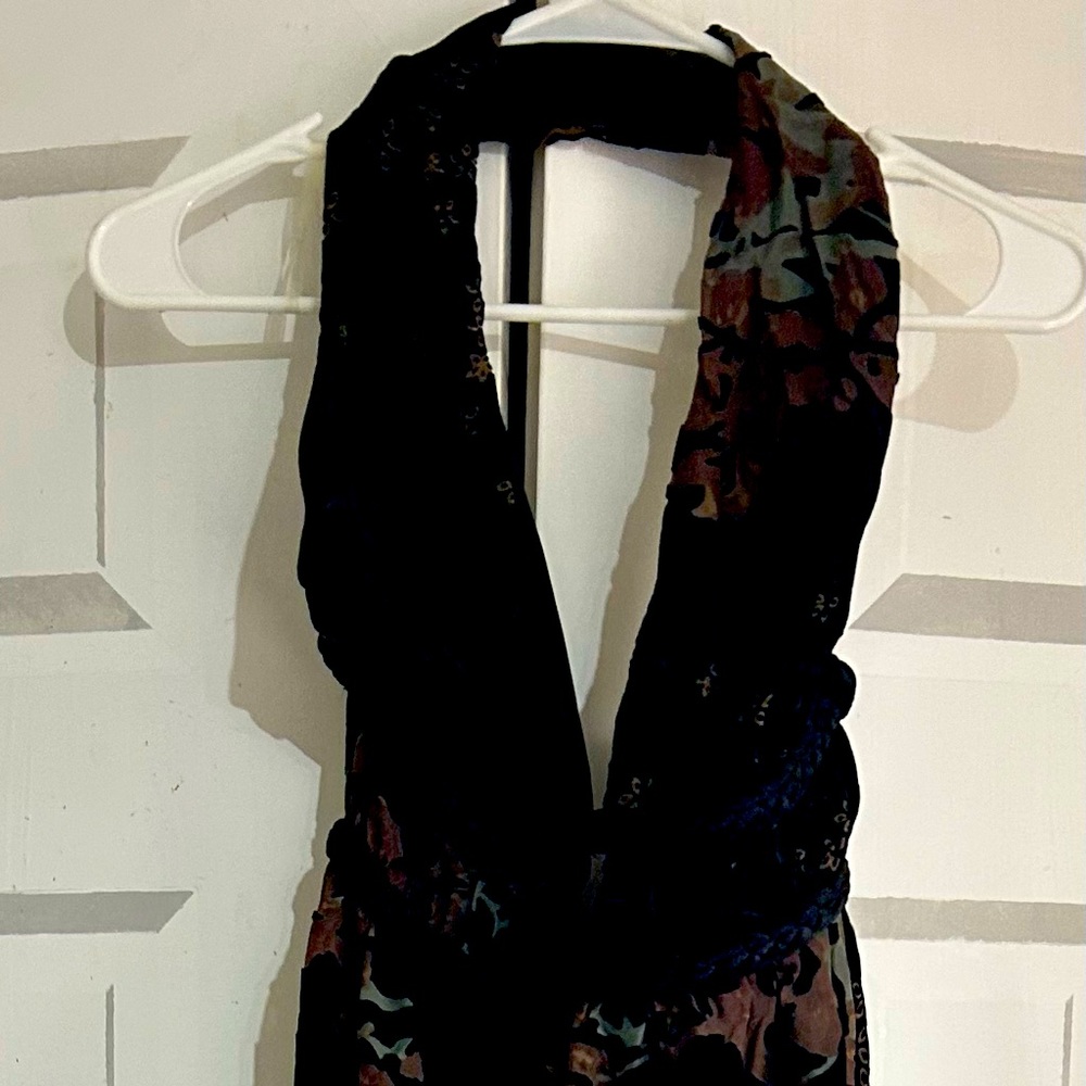 Size Small Urban Couture Burnout Velvet Halter Maxi Dress